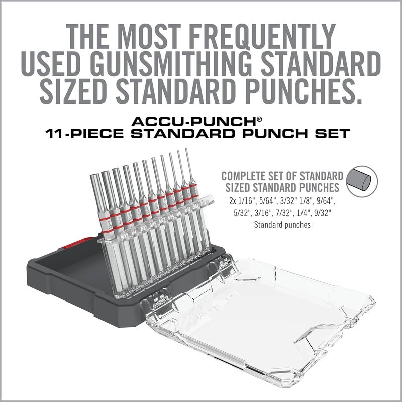 Real Avid 11-Piece Pin Punch Set - Portable All-in-One Punch Set with Storage Case - Choose Between Roll Pin, Standard or Brass and Steel Set - Image 2